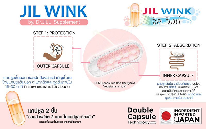 JIL WINK (จิล วิงซ์) แคปซูล 2 ชั้น